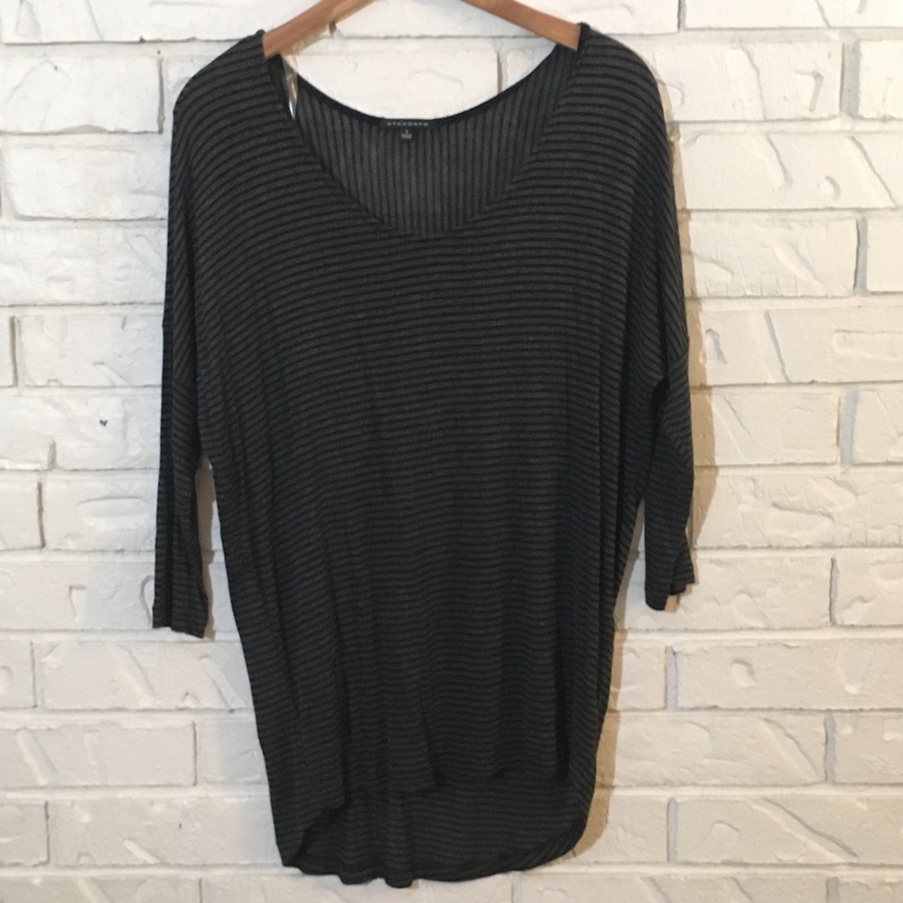 SOLD✖️ Dolman Stripe Tunic Tee